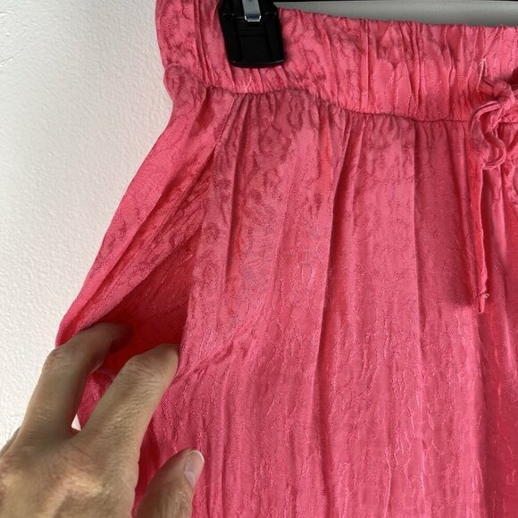 Nation LTD Fremont UnJoggers Womens M Cheetah Jacquard Sateen Pink Lightweight - Picture 3 of 16